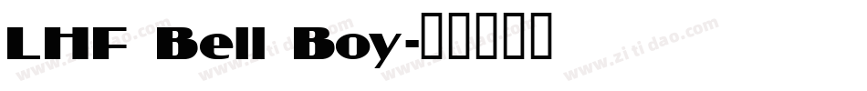 LHF Bell Boy字体转换